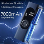 Charger l'image dans la galerie, Compresseur de Pompe à Air de Voiture Sans Fil à Double Puissance 12V 6000mAh