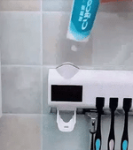 Charger l'image dans la galerie, Stérilisateur de brosse à dents à lumière UV, porte-brosse à dents, presse-dentifrice (kits Complet )