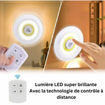 Charger l'image dans la galerie, Pack 3 lampes LED avec télécommande