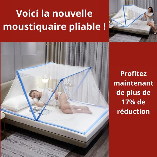 Moustiquaire pliable-rotation 360 degrés