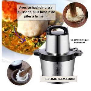 Le NOUVEAU hachoir électrique Passe partout  Hachez, mixez, gagnez du temps :  |6 LITRES