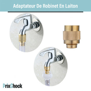 Connecteur De Robinet En Laiton, Buse De Tuyau Haute Pression Pour Voiture Jardin