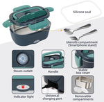 Charger l'image dans la galerie, Lunch Box Électrique Portable En Acier Inoxydable
