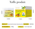 Charger l'image dans la galerie, Lingettes Nettoyantes au Curcuma &amp; Acide Kojique (50 pièces)
