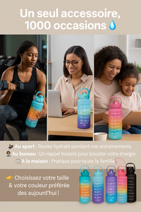 3 gourdes en 1 pack | Un seul accessoire pour tous vos moments de vie