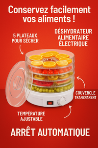 Déshydrateur Alimentaire Électrique – Préservez Vos Aliments Naturellement !