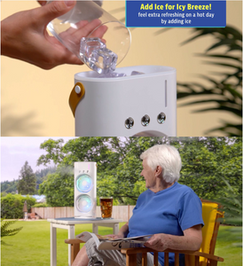🔥 VentiloBrume™ – Le Rafraîchisseur 2-en-1 Qui Change Tout  ! 🔥Ventile, rafraîchit et hydrate l’air