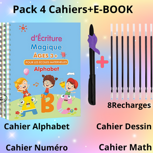 MagicBook™ 4 Cahiers d'écriture magique