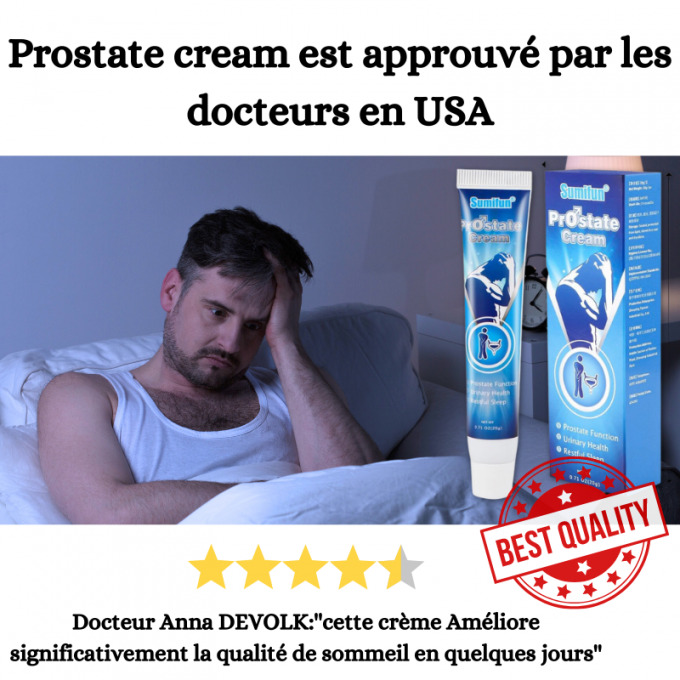 Crème Anti Prostate (Satisfait ou Remboursé)